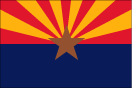 Arizona map logo - Arizona state flag